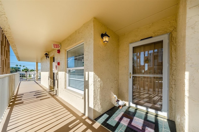 view of balcony