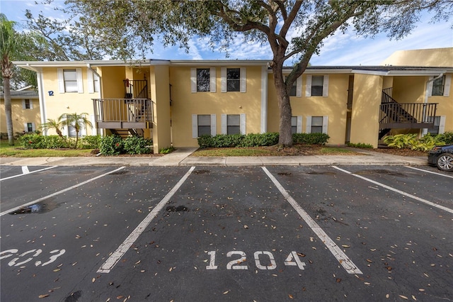 view of parking / parking lot