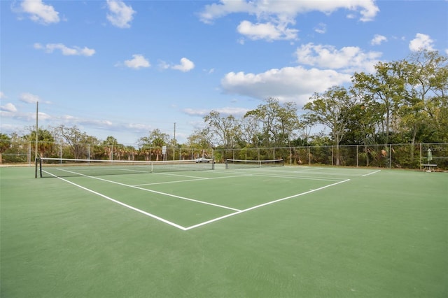 view of tennis court