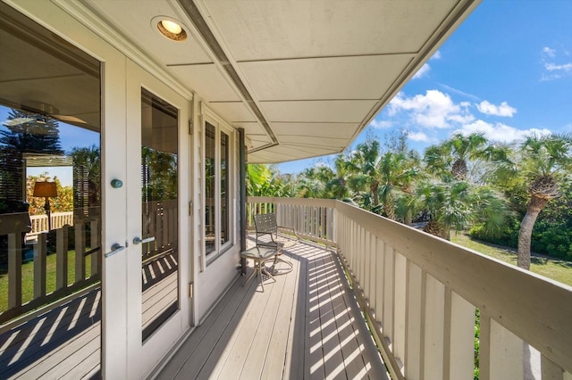 view of balcony