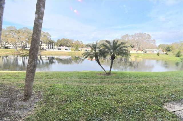 view of property view of water