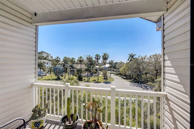 view of balcony