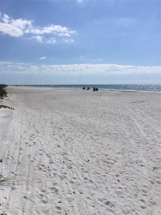 water view featuring a beach view