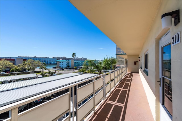 view of balcony