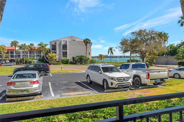 view of parking / parking lot