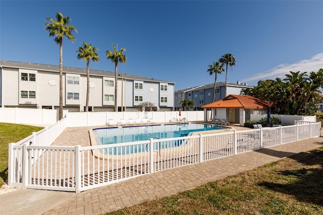 view of pool with a patio area