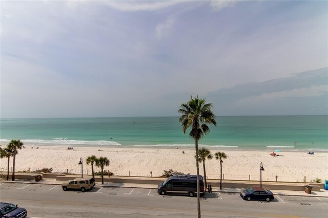 property view of water with a view of the beach