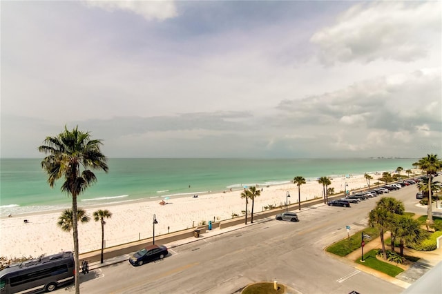 property view of water with a view of the beach