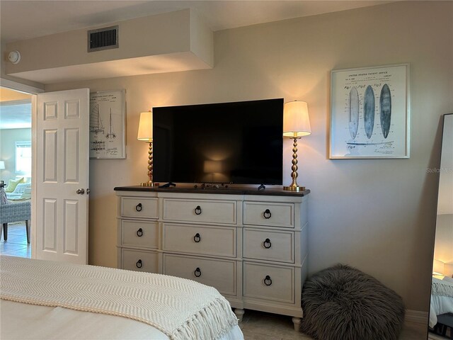 view of tiled bedroom