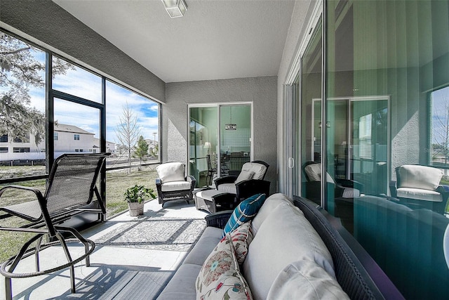 view of sunroom / solarium