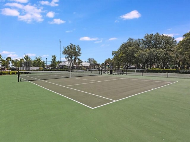 view of tennis court