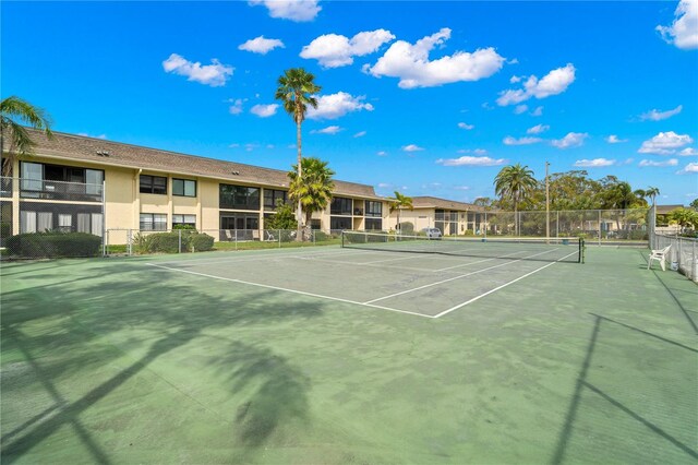 view of sport court