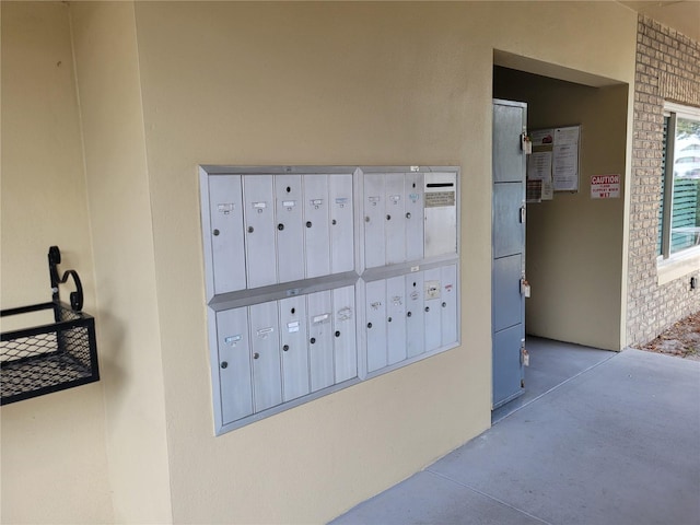 view of nearby features featuring a mail area