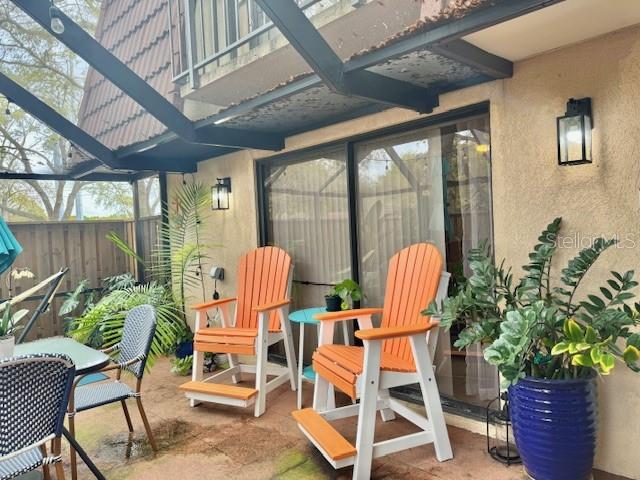 view of sunroom