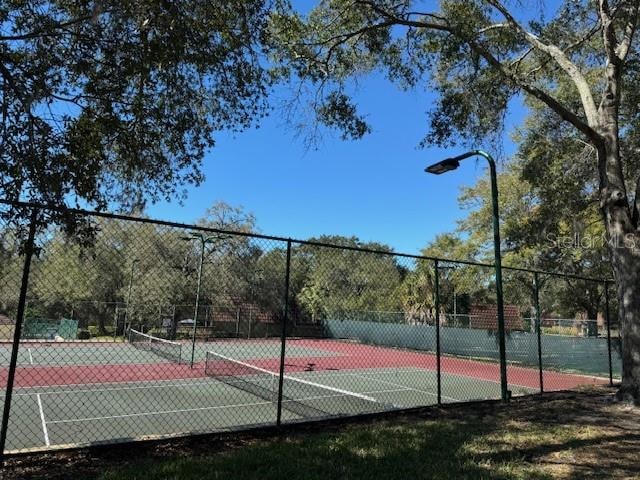 view of tennis court