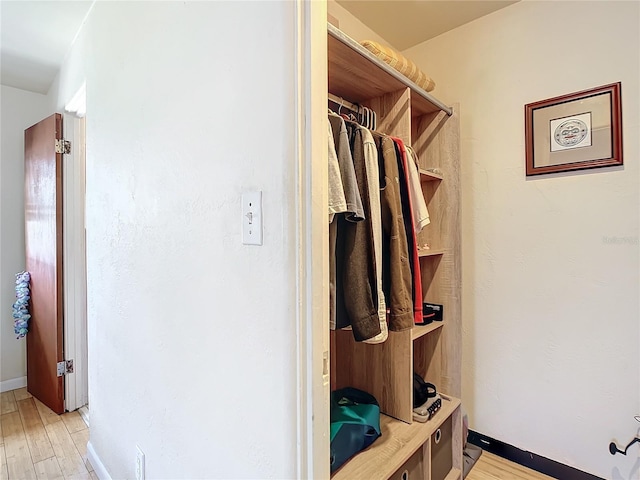 interior space featuring light hardwood / wood-style floors