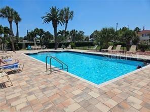 view of pool with a patio area