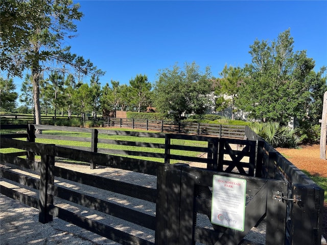 exterior space featuring a rural view