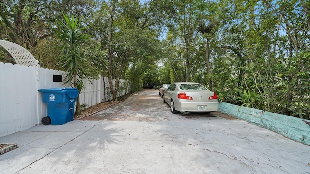 view of car parking