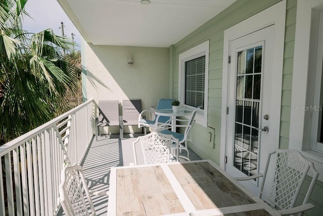 view of balcony