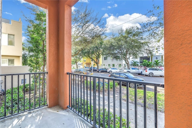 view of balcony