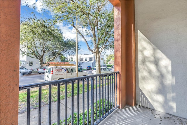 view of balcony