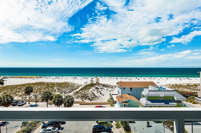 water view featuring a view of the beach