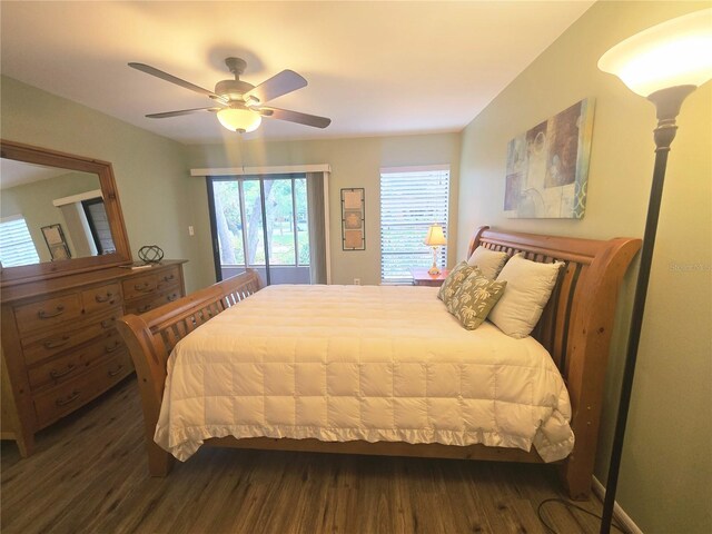 103 Cypress Pond Rd Unit 103, Palm Harbor, FL 34683 - bedroom with wood finished floors and ceiling fan