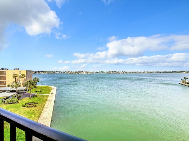 view of water feature