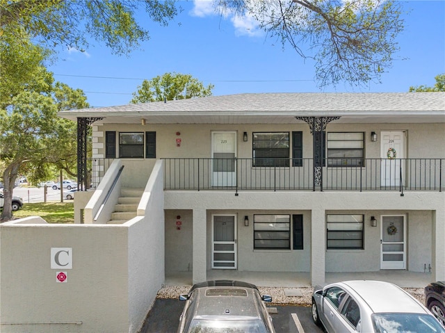 view of property featuring a balcony