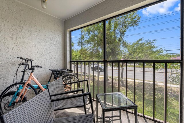 view of balcony