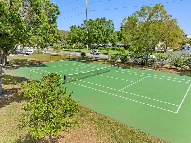 view of tennis court