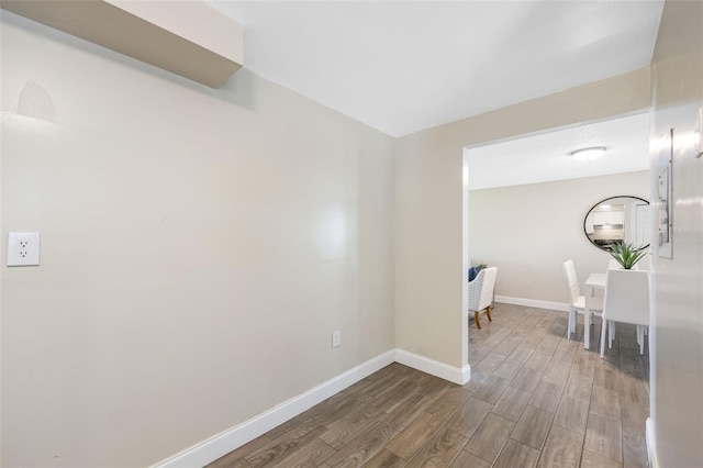 interior space featuring hardwood / wood-style floors