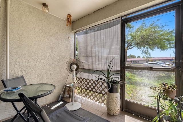 view of sunroom / solarium