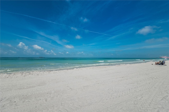 property view of water with a view of the beach