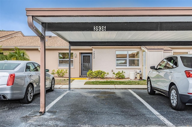 view of car parking