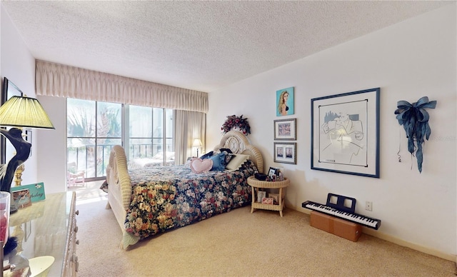 2205 Belleair Rd Unit A13, Clearwater, FL 33764 - carpeted bedroom with a textured ceiling