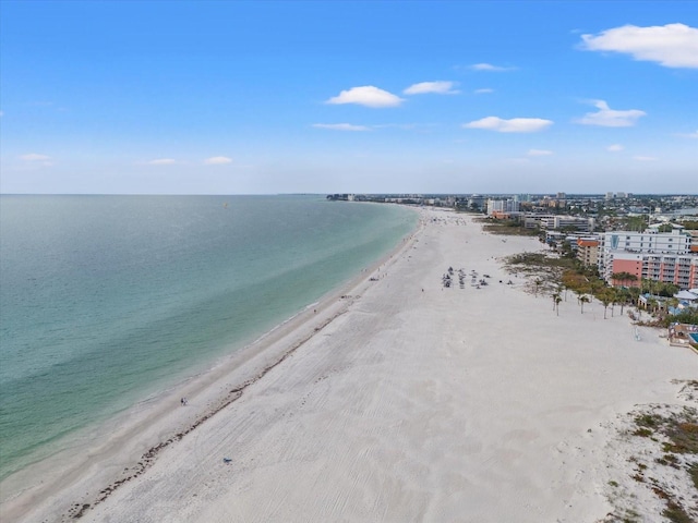 water view featuring a view of the beach