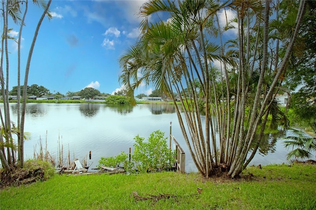 view of water feature