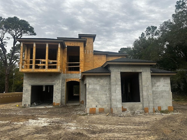 view of rear view of property