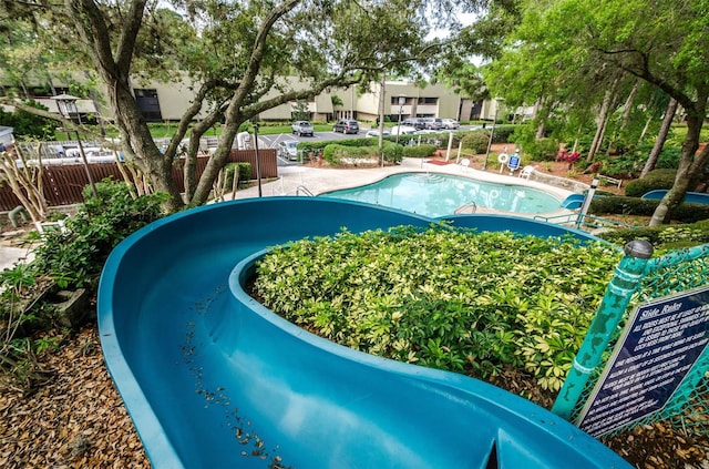 view of pool with a patio