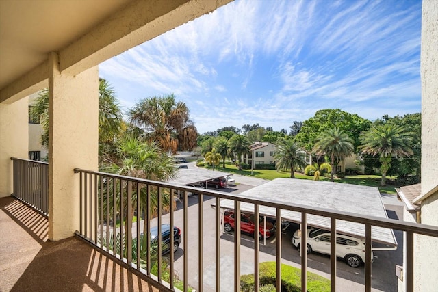 view of balcony