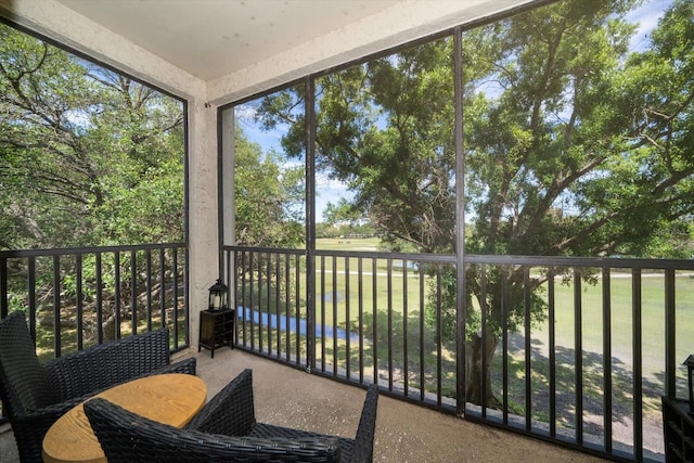 view of sunroom / solarium