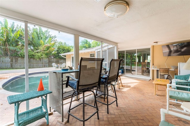 view of sunroom / solarium