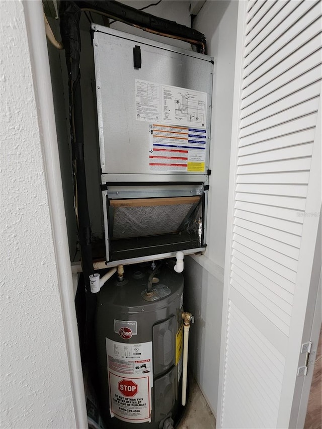 utilities featuring electric water heater