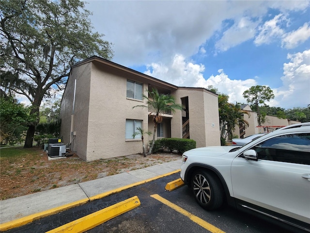 view of front of property featuring central AC