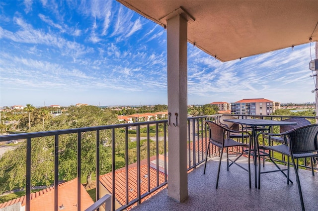 view of balcony