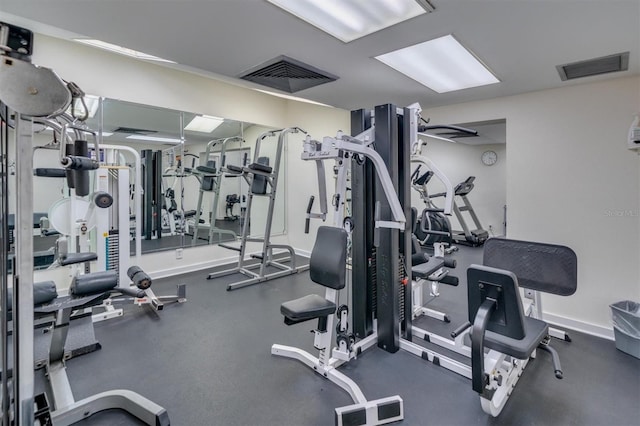 view of exercise room