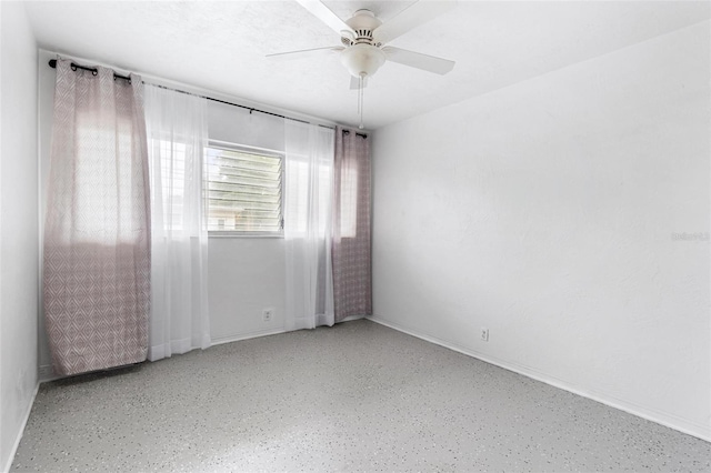 empty room with ceiling fan