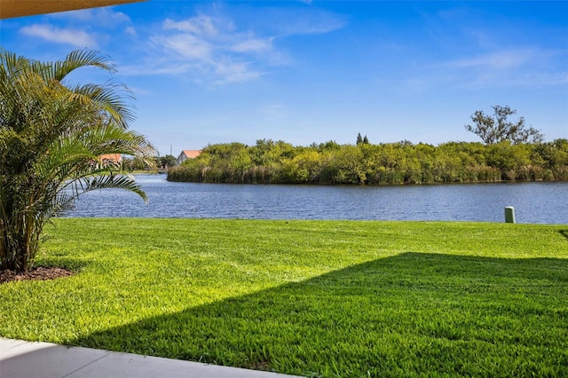 view of water feature